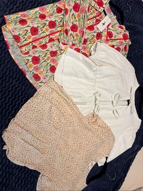 Bundle of 3 cute blouses to make your day HAPPIER!!